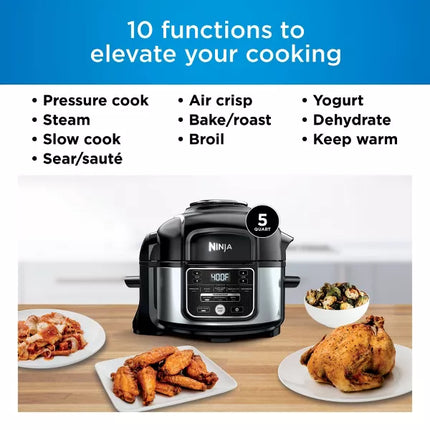 Ninja Foodi 10-in-1 5qt Pressure Cooker and Air Fryer - FD101 (Open Box with Imperfection)