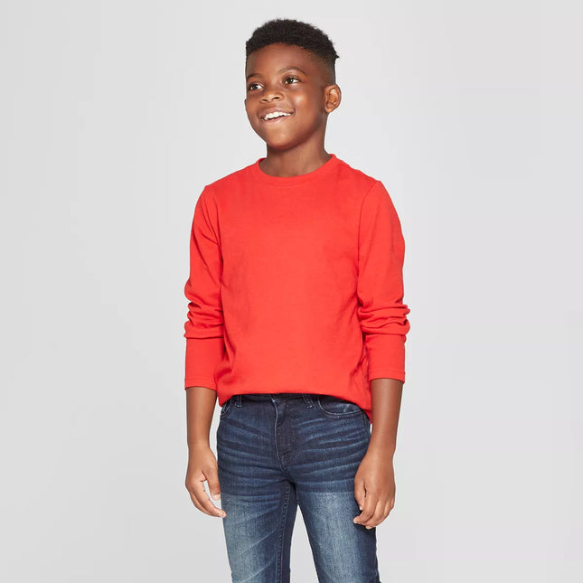 Boys' Long Sleeve T-Shirt - Cat & Jack™, Size 10