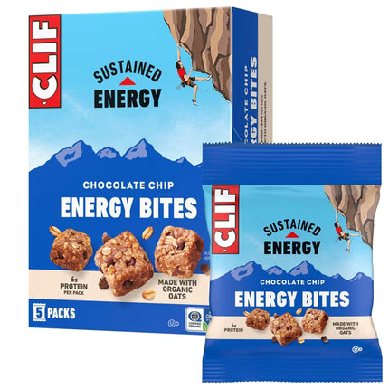 CLIF Bar Chocolate Chip Energy Bites 5-pack box (Nov 22, 2026)