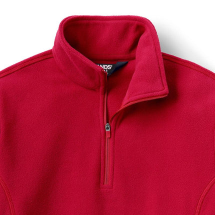 Lands' End Women's Anyweather Fleece Quarter Zip Pullover - Soft & Cozy, Size M New