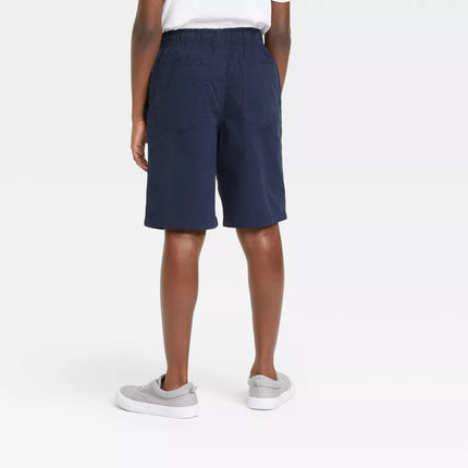 Boys' Playwear 'At the Knee' Pull-On Navy Blue Shorts - Cat & Jack™, New - 14