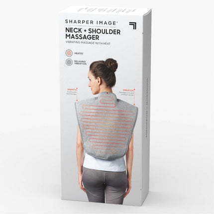 Sharper Image Heated Neck and Shoulder Massager Wrap - Open Box, Missing AC Adapter