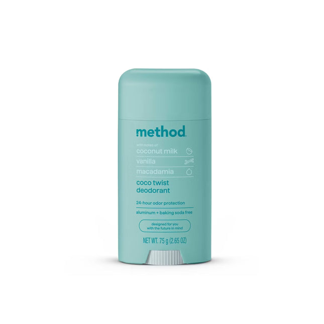 Method Solid Deodorant - Coco Twist For Sensitive Skin- 2.65oz