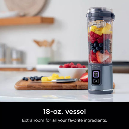 Ninja 18oz Blast Portable Blender, Blue New