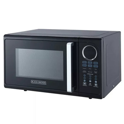 Black+Decker 0.9 Cu.Ft. Digital Microwave - Black, Open Box with Imperfection