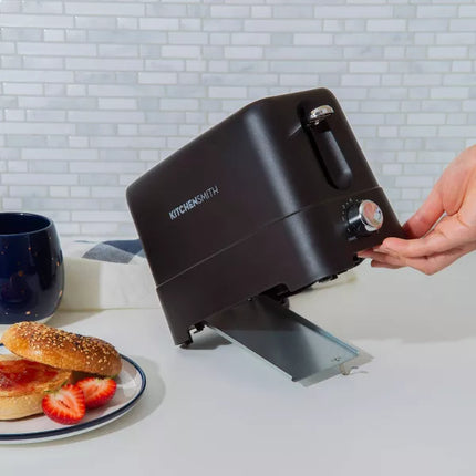 KitchenSmith by Bella 2 Slice Toaster Black 750W Compact New