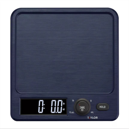 Taylor Digital Kitchen 11lb Food Scale with Antimicrobial Surface - Blue - Open Box