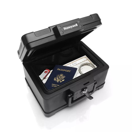 Honeywell Fire & Water Chest Safe .15 cu ft 811502 - Open Box, Black