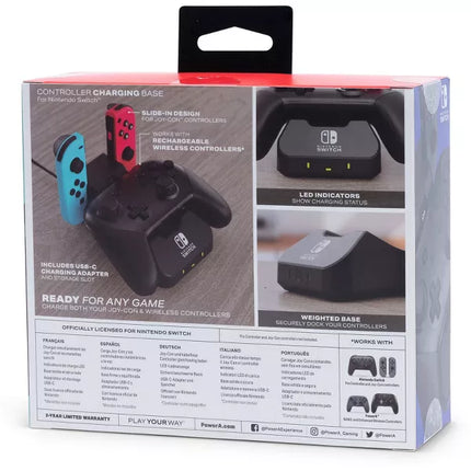 PowerA Controller Charging Base for Nintendo Switch - Open Box