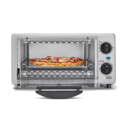 KitchenSmith by Bella 4-Slice Toaster Oven - Stainless Steel, New