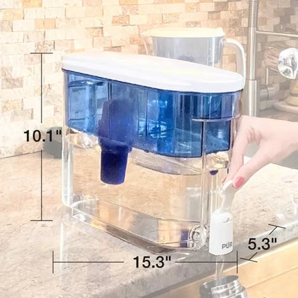 PUR Classic 30-Cup Water Dispenser Filtration System – Blue/White – Open Box