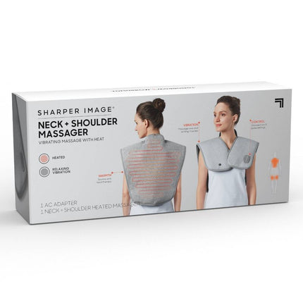 Sharper Image Heated Neck and Shoulder Massager Wrap - Open Box, Missing AC Adapter