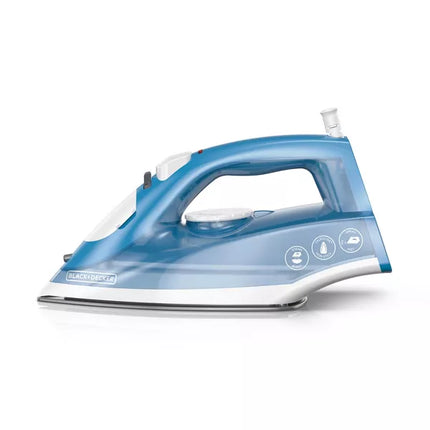 BLACK+DECKER Steam Iron - Open Box, White, 1200W