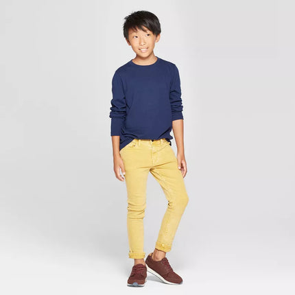 Boys' Long Sleeve T-Shirt - Navy, Cat & Jack™, New, Size- 4,8,10