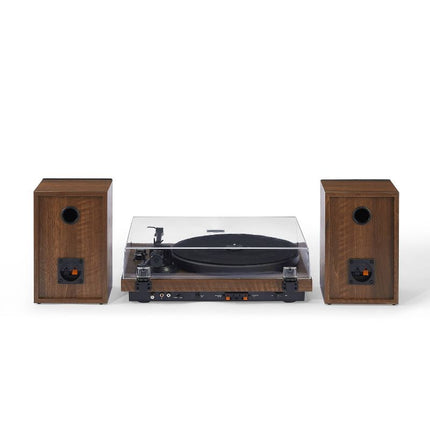 Crosley C62 Shelf System Vinyl Record Player - Walnut - New