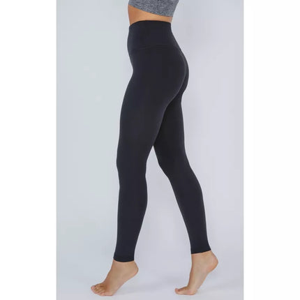 Women's High Waist Ultra Soft Nude Tech Leggings - Yogalicious, New - Black, Size XL