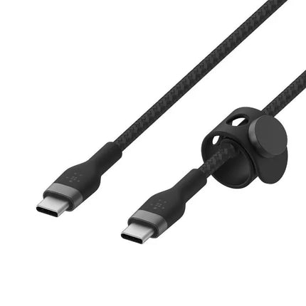 Belkin BoostCharge Pro Flex USB-C Cable with USB-C Connector + Strap, 10 ft (New)