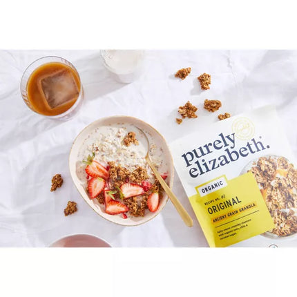 Purely Elizabeth Organic Ancient Grain Granola - Value Size 18 oz (3 Pack) - Exp. 03/25/2025"