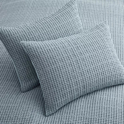 Levtex Home Mills Waffle Quilt and Pillow Sham Set - King Size (New)