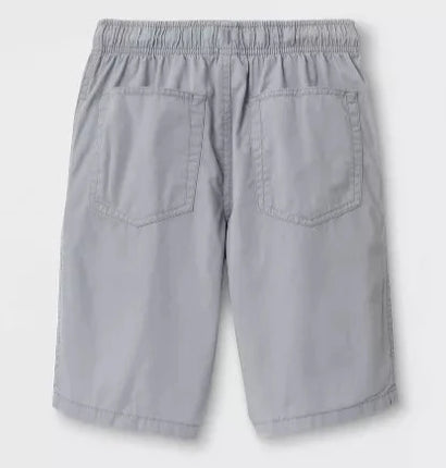 Boys' Grey Pull-On Woven Shorts - Cat & Jack™, New- 14