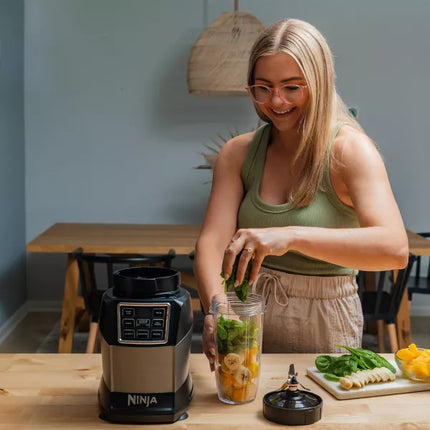 Ninja Kitchen System with Auto-IQ Boost & 7-Speed Blender - Food Processor, 72 oz Capacity, New