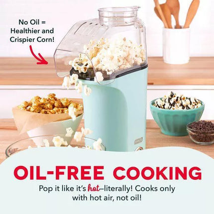 Dash 16-Cup Electric Popcorn Maker – Aqua – 1400W – Open Box