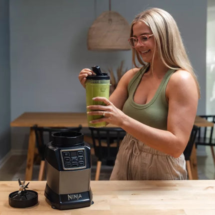 Ninja Kitchen System with Auto-IQ Boost & 7-Speed Blender - Food Processor, 72 oz Capacity, New
