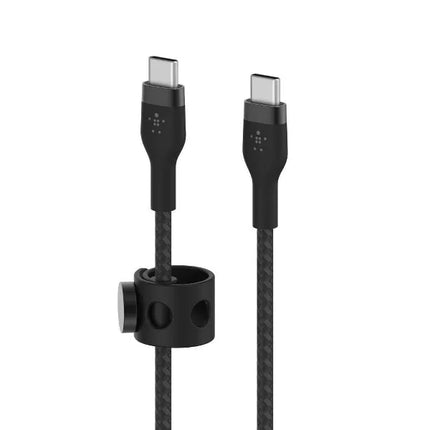 Belkin BoostCharge Pro Flex USB-C Cable with USB-C Connector + Strap, 10 ft (New)