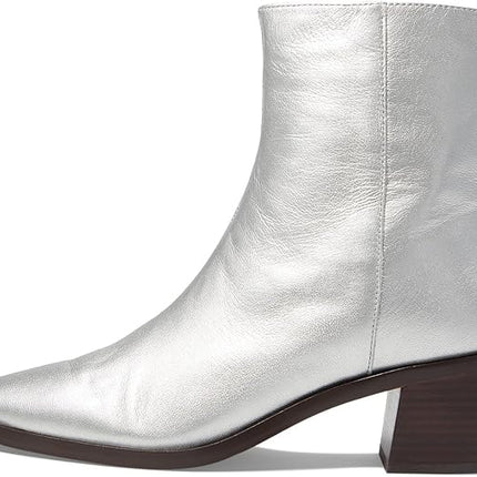 Generic Pointy‑Toe Chelsea Boots Metallic Silver Size 9 New