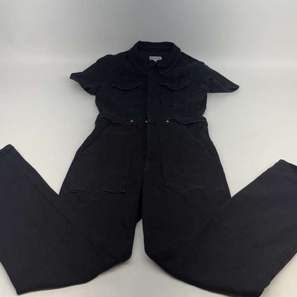 Good American Black Short-Sleeve Utility Jumpsuit Women’s Size 2 New Without Tags