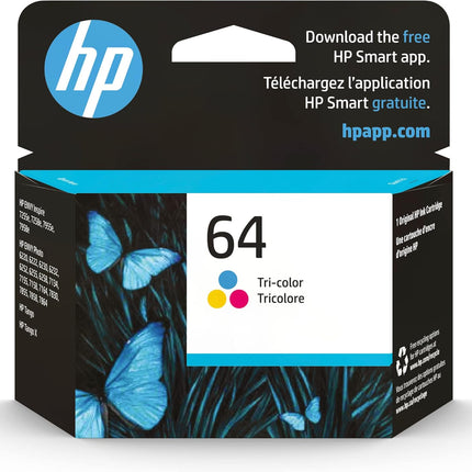 HP 64 Tri-color Original Ink Cartridge – N9J89AN#140 – New