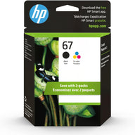 HP 67 2-Pack Black/Tri-color Original Ink Cartridges – 3YP29AN#140 – New