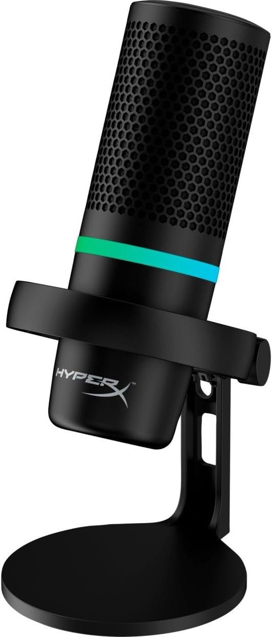  HP HyperX DuoCast USB Microphone Black RGB Lighting 4P5E2AA New