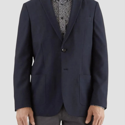 Haggar H26 Men's The Park Tailored Fit Blazer Sport Coat, Dark Navy