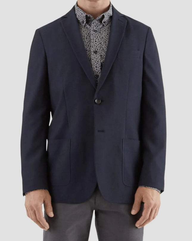Haggar H26 Men's The Park Tailored Fit Blazer Sport Coat, Dark Navy