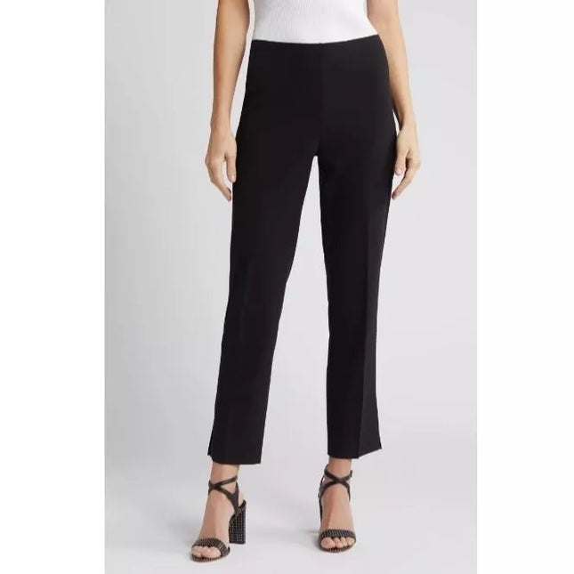 Halogen Women's High Waist Side Slit Straight Leg Pants, Rich Black, New Without Tags, Size 8

Price Section: