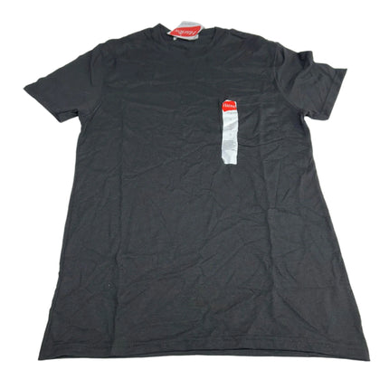 Hanes Black Pocket T-Shirt Size S New
