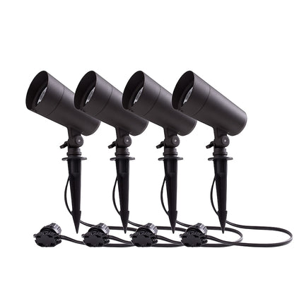 Harbor Breeze LED Color-Changing Spot Light, 250 Lumens, 7 Color Modes, 4-Pack - New