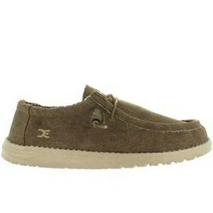 Hey Dude Wally Canvas Shoes Nut Men Size 11 New