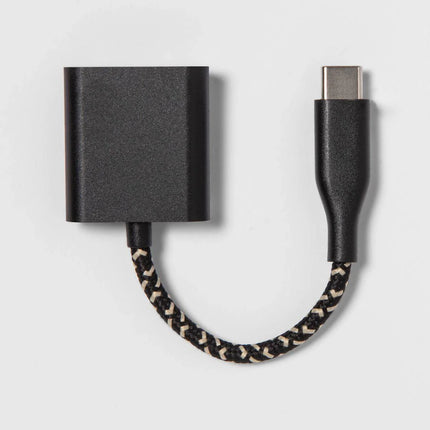 Heyday 3.5mm Dongle USB-C - Black/Gold - New