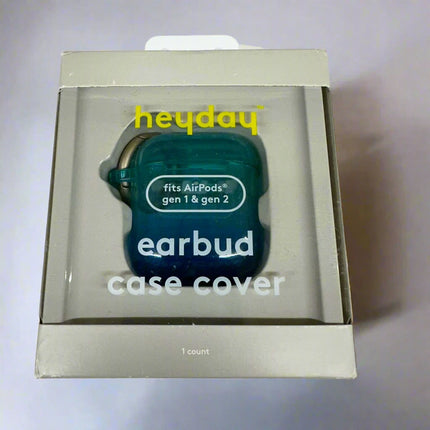 Heyday Apple AirPods Gen 1 & 2 Case with Clip - Blue/Teal Gradient