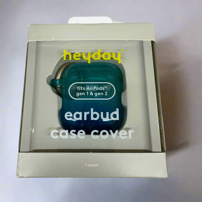 Heyday Apple AirPods Gen 1 & 2 Case with Clip - Blue/Teal Gradient