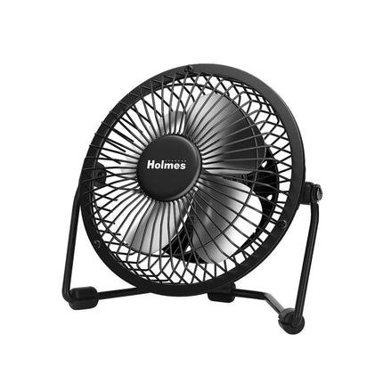 Holmes 4" USB Powered Adjustable Personal Desk Fan - Black (New)