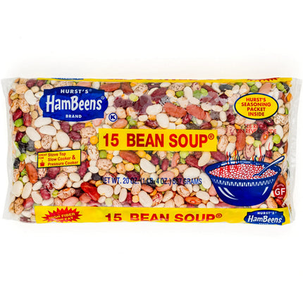 Hurst's HamBeens 15 Bean Soup, 20 oz, 4-Pack, New