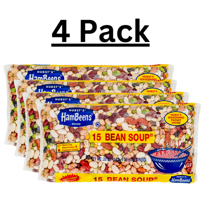 Hurst's HamBeens 15 Bean Soup, 20 oz, 4-Pack, New
