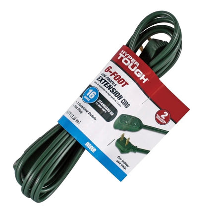 Hyper Tough 6-Foot Low-Profile Extension Cord - New