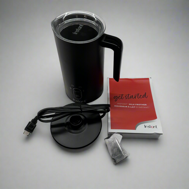 Instant Black Milk Frother Open Box – with Accessories