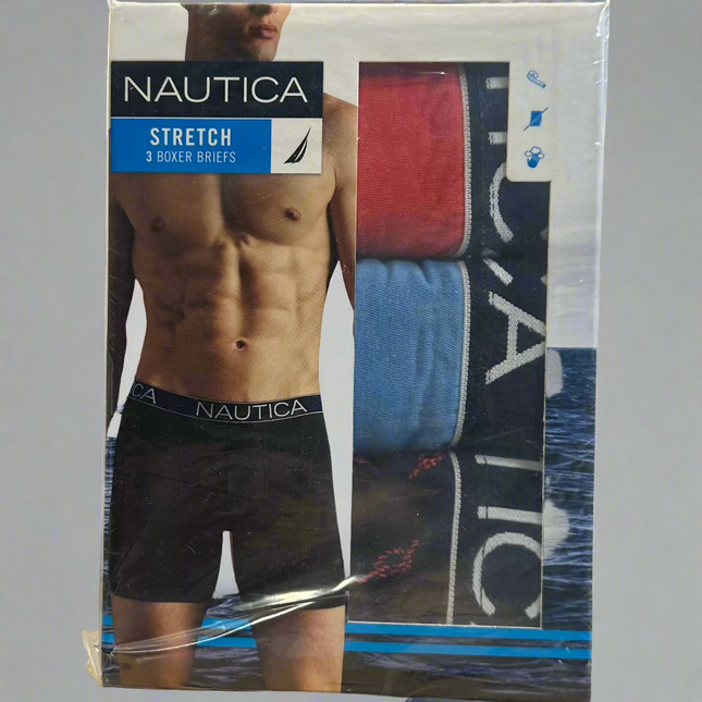 Men’s Stretch Boxer Briefs 3-Pack, size M, comfortable and stylish underwear in various colors”