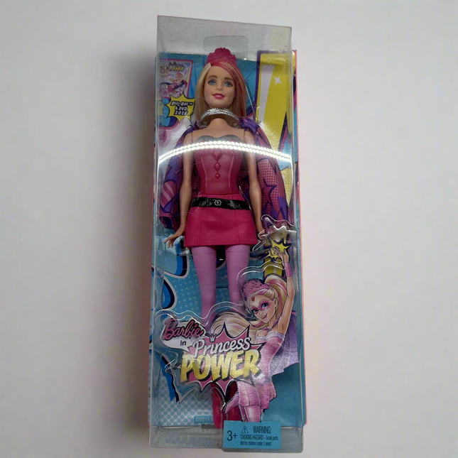 Barbie Princess Power Superhero Doll with Cape - New