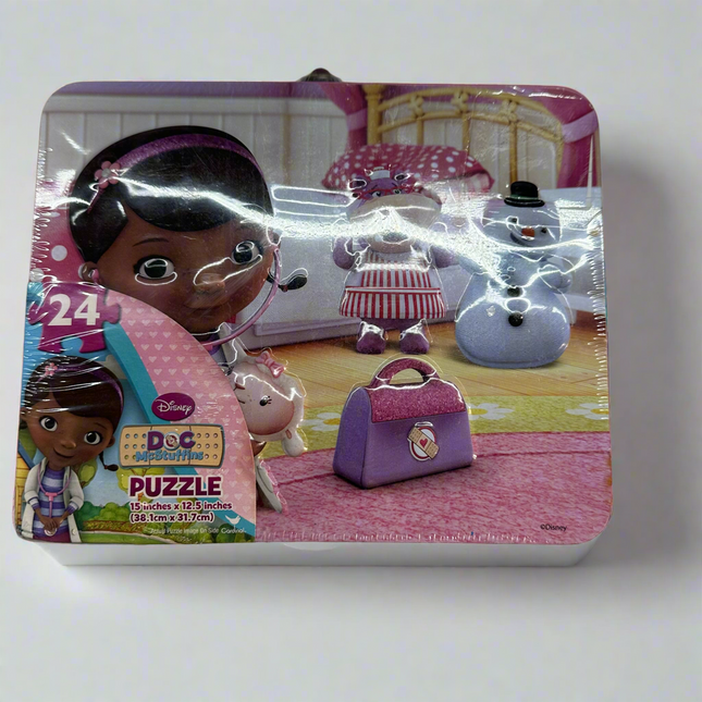 Disney Doc McStuffins 24-Piece Puzzle in Tin Box - New